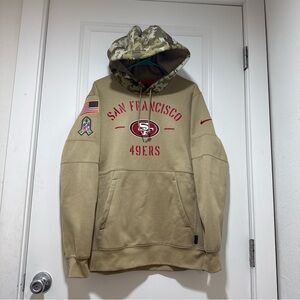 Nike San Francisco 49ers Salute to service pull over men’s Sz M
